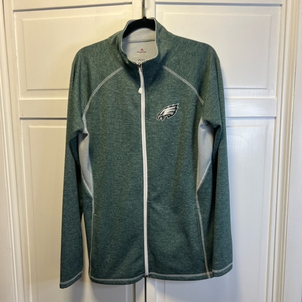 Majestic Women’s Philadelphia Eagles Full-Zip Lightweight Jacket Size Women’s XL